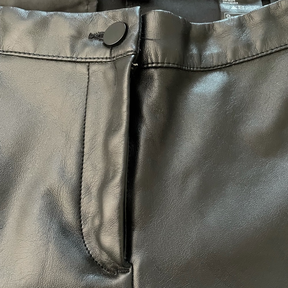 Leather looking pants